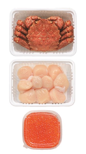 画像2: 毛がに・帆立・いくらセット　 (2)